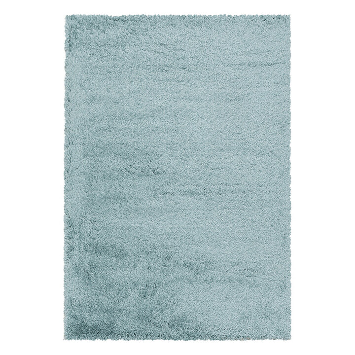 Hochflor Teppich - Fuzzy Hellblau - 1