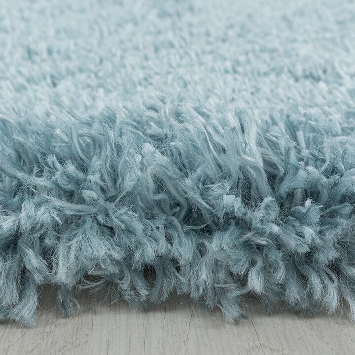 Hochflor Teppich - Fuzzy Hellblau - 3