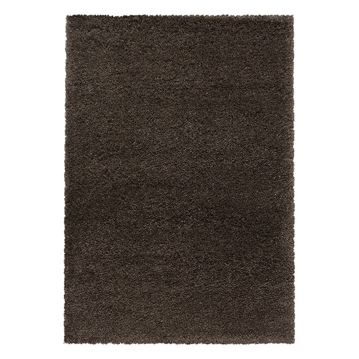 Hochflor Teppich - Fuzzy Braun - 1