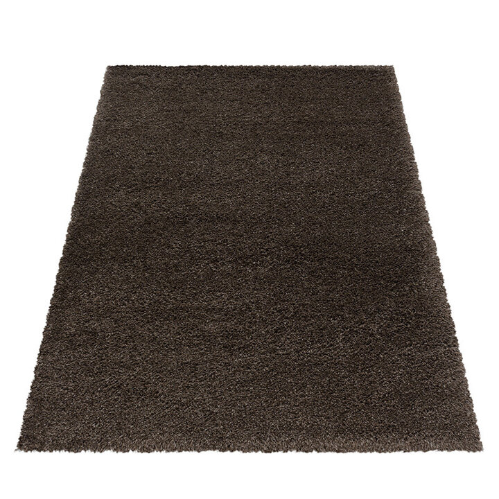 Hochflor Teppich - Fuzzy Braun - 2
