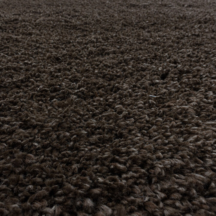 Hochflor Teppich - Fuzzy Braun - 4