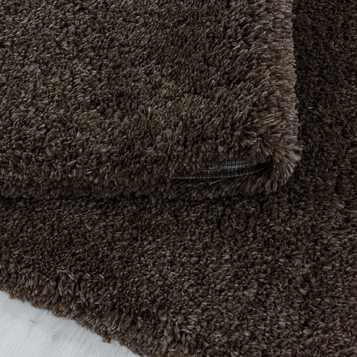 Hochflor Teppich - Fuzzy Braun - 5