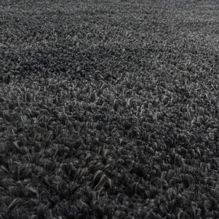 Hochflor Teppich - Fuzzy Dunkelgrau - 4