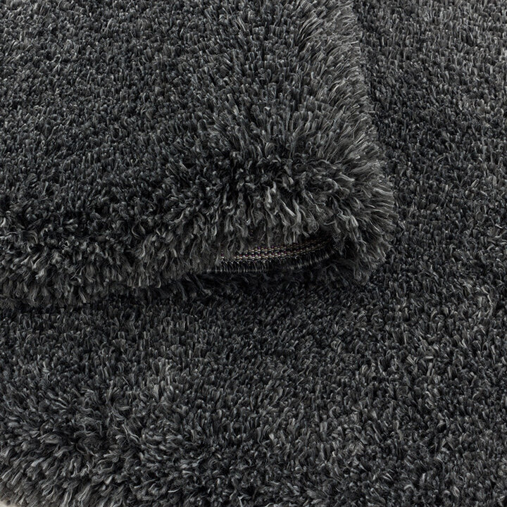 Hochflor Teppich - Fuzzy Dunkelgrau - 5
