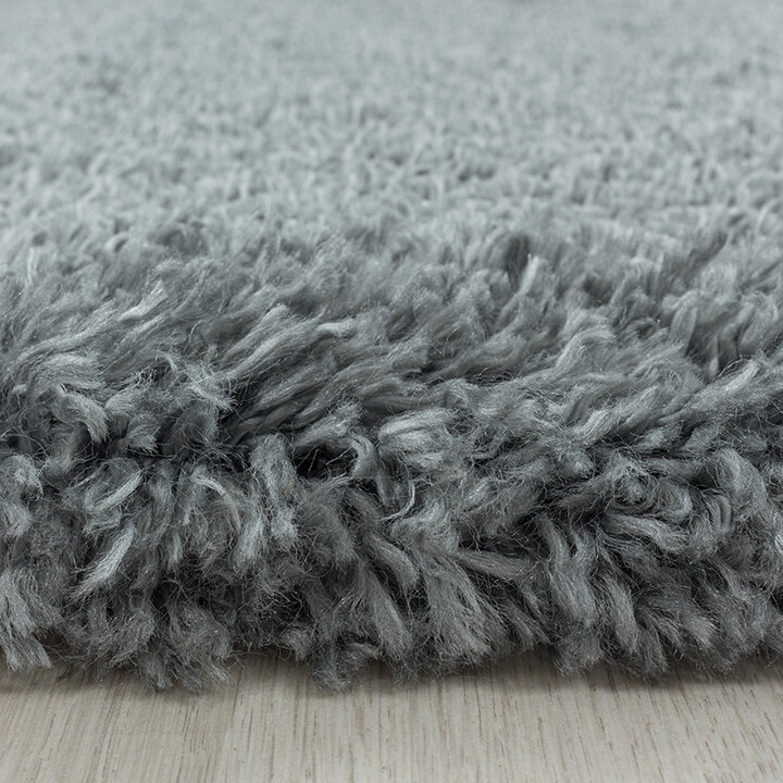 Hochflor Teppich - Fuzzy Grau - 3