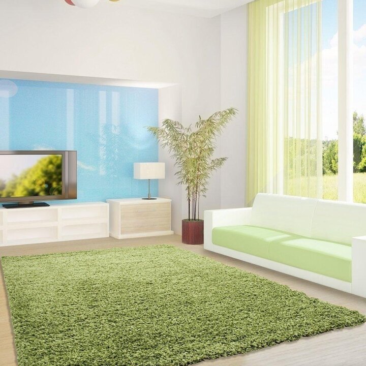 Hochflor Teppich - Life Grün - 5