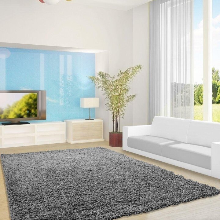 Hochflor Teppich - Life Grau - 5