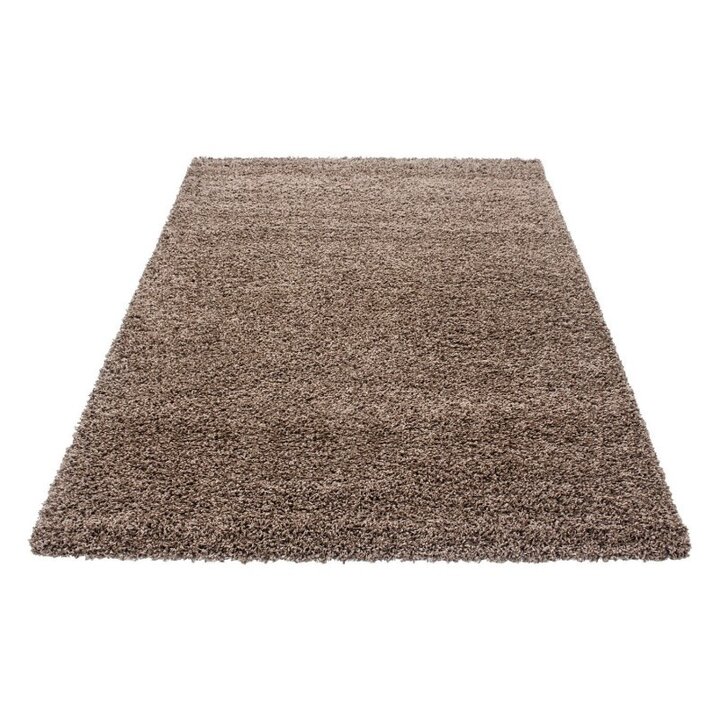 Hochflor Teppich - Life Hellbraun - 1