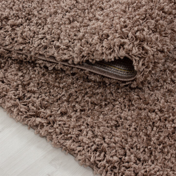 Hochflor Teppich - Life Hellbraun - 3