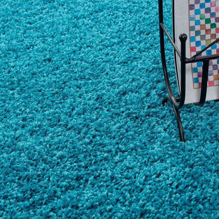Hochflor Teppich - Life Türkis - 4