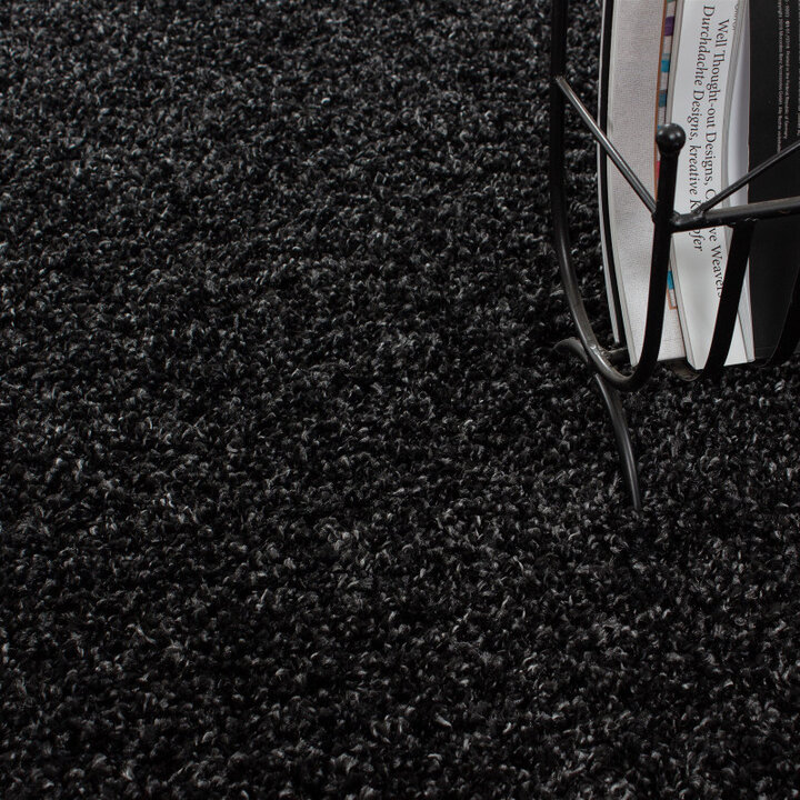 Hochflor Teppich Rund - Life Anthrazit  - 3
