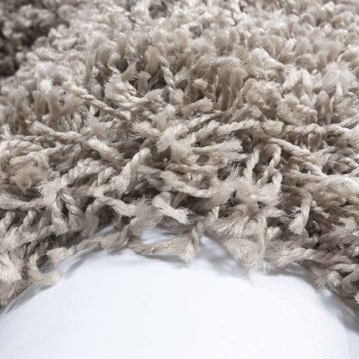 Hochflor Teppich Rund - Life Beige - 2