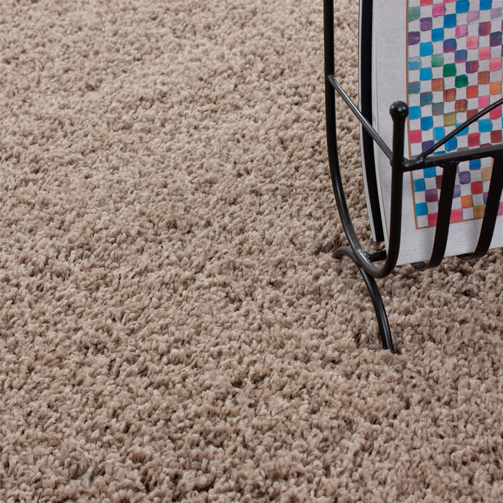 Hochflor Teppich Rund - Life Beige - 3