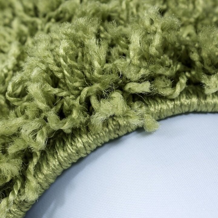 Hochflor Teppich Rund - Life Grün - 2