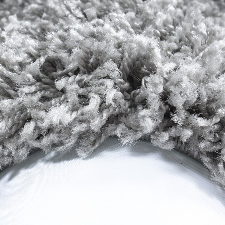 Hochflor Teppich Rund - Life Hellgrau - 2