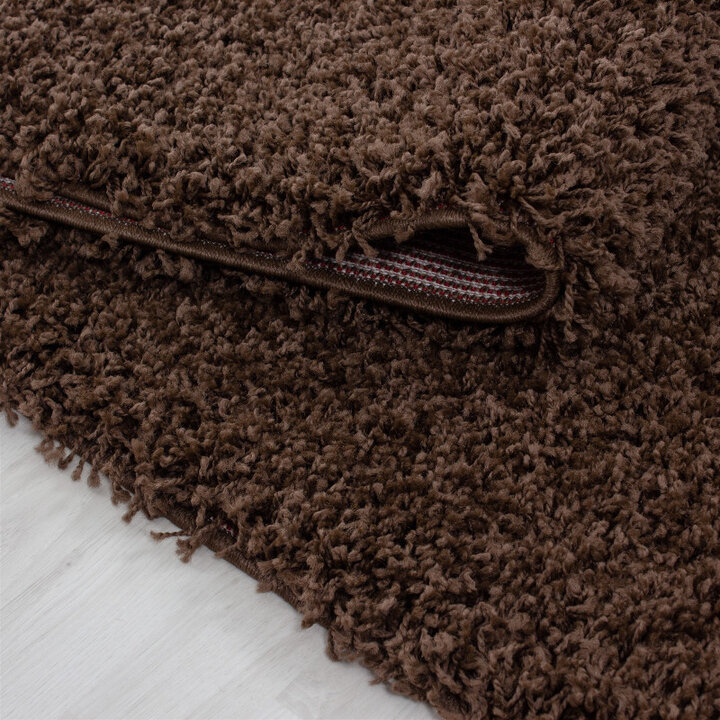 Hochflor Läufer - Life Braun - 2