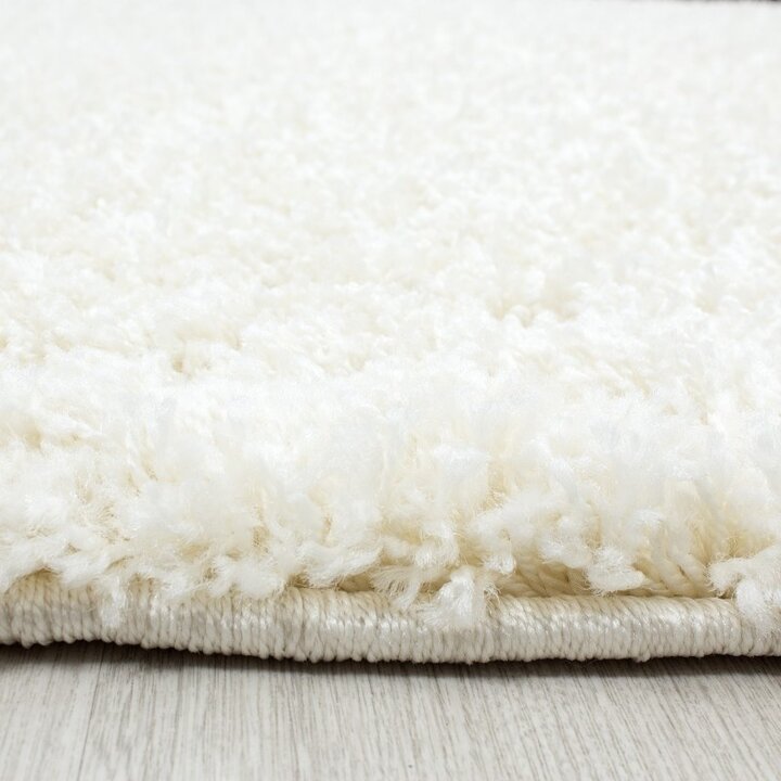 Hochflor Läufer - Life Creme Weiß - 1