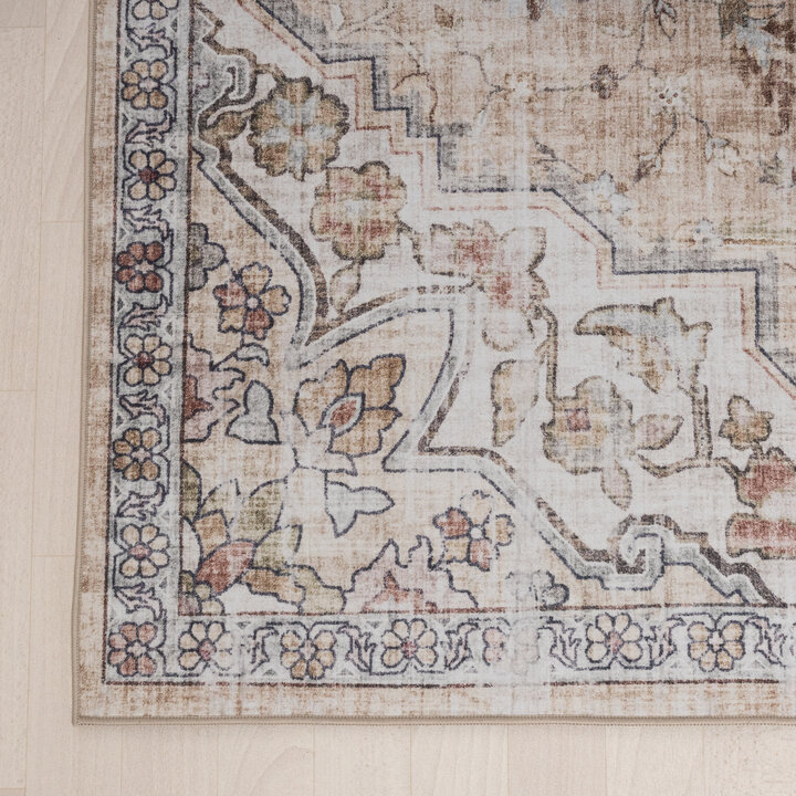 Orientteppich - Leyla Medaillon Taupe - 4