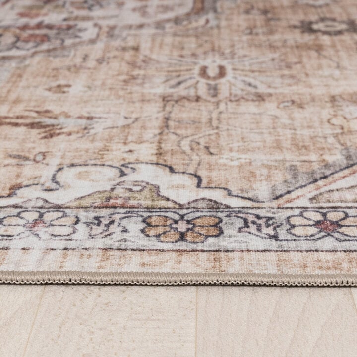 Orientteppich - Leyla Medaillon Taupe - 5