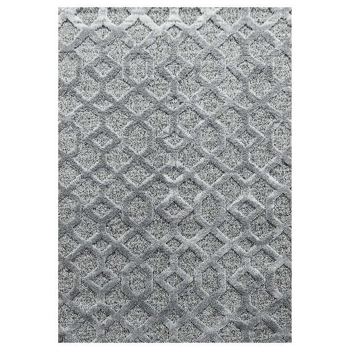 Teppich Skandinavisch - Pitea Tile Grau - 1