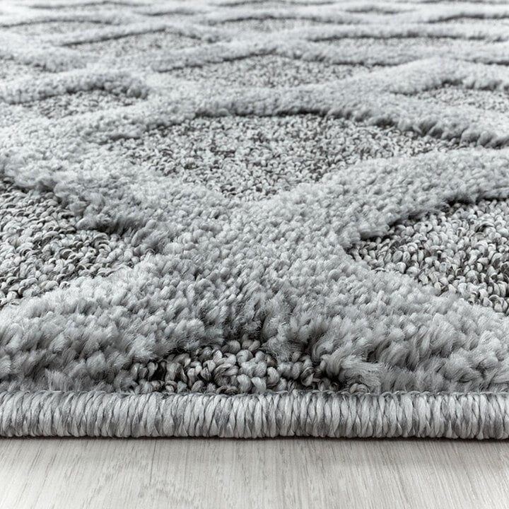 Teppich Skandinavisch - Pitea Tile Grau - 3