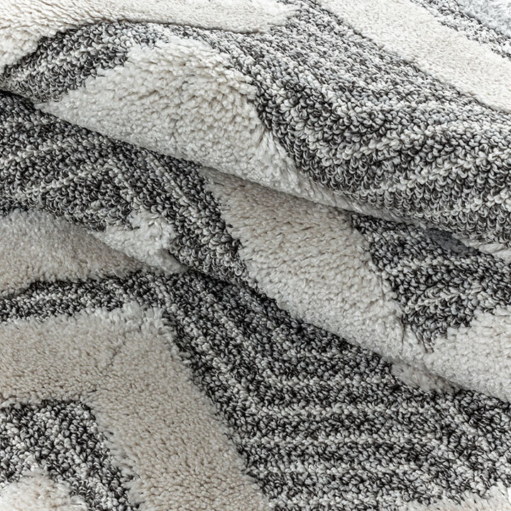 Teppich Skandinavisch - Pitea Panel Grau Creme - 5
