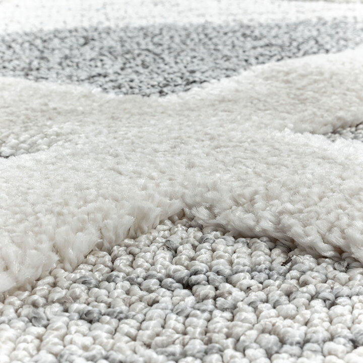 Teppich Skandinavisch - Pitea Lines Grau Creme - 6