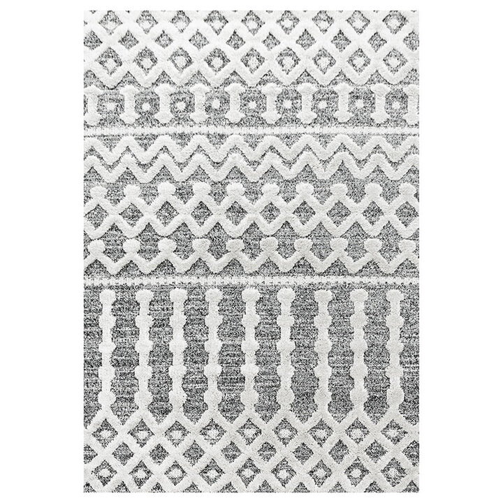 Teppich Skandinavisch - Pitea Knot Grau Creme - 1