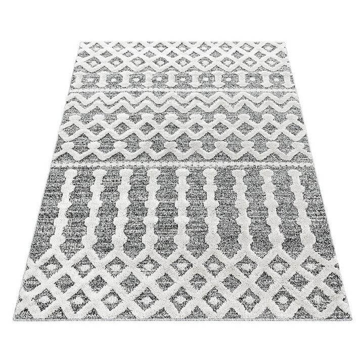 Teppich Skandinavisch - Pitea Knot Grau Creme - 2