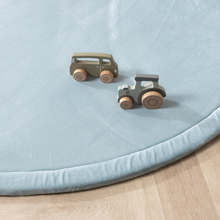 Spielmatte Rund - Jip Blau - 2