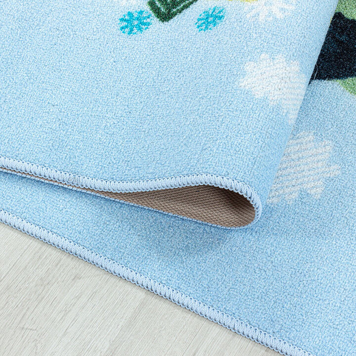 Kinderteppich - Pleun Weltkarte Blau - 4