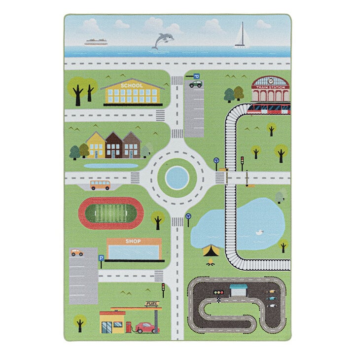 Spielteppich - Pleun Autobahn Grün - 1