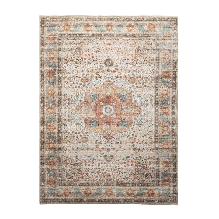 In- & Outdoor Teppich Vintage - Kairo Medaillon Creme Bunt - 1
