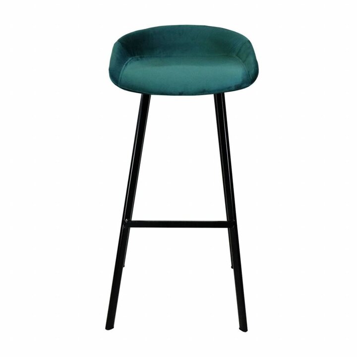 Barhocker Samt - Blau - 1