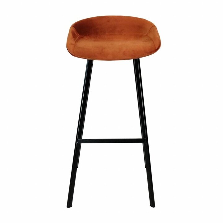 Barhocker Samt - Orange - 1