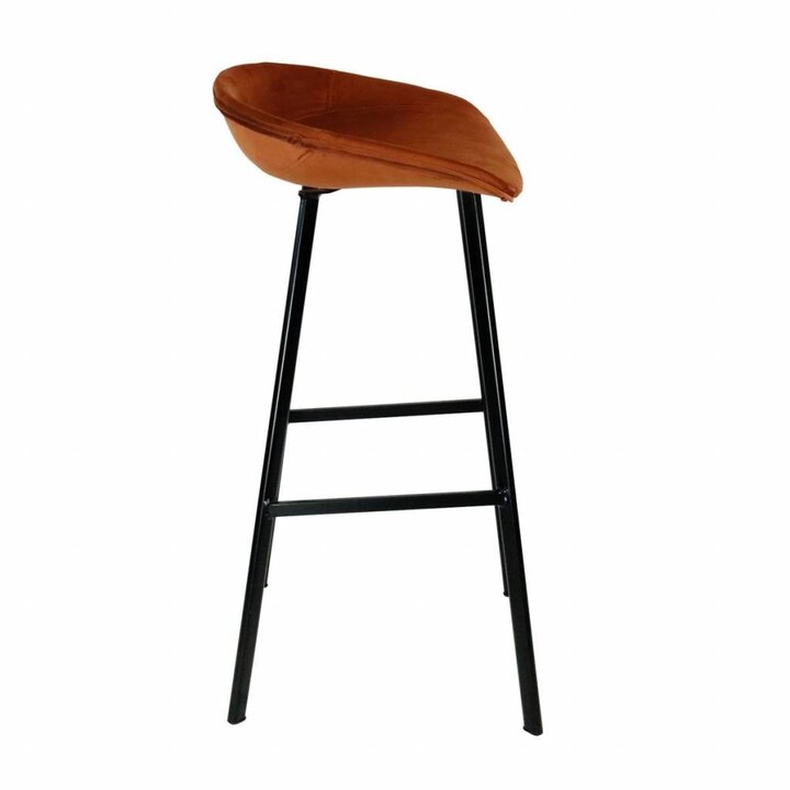 Barhocker Samt - Orange - 2