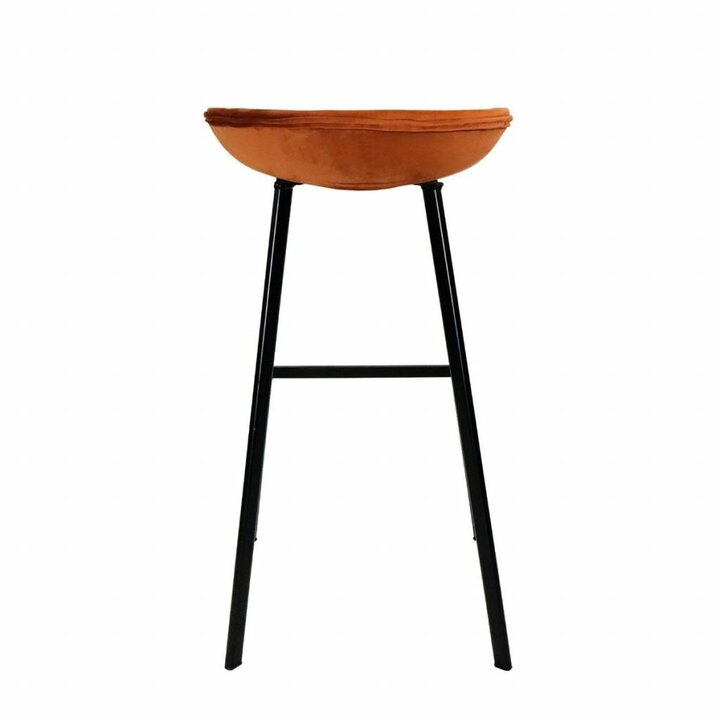 Barhocker Samt - Orange - 3