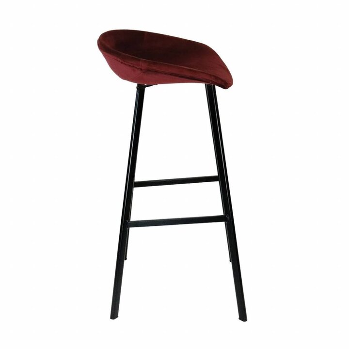 Barhocker Samt - Rot - 2