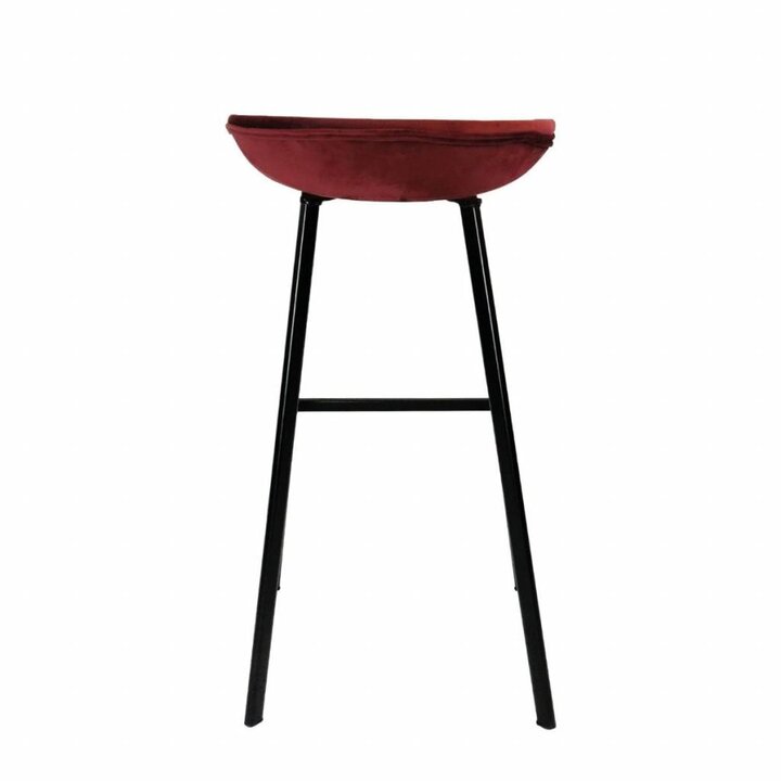 Barhocker Samt - Rot - 3