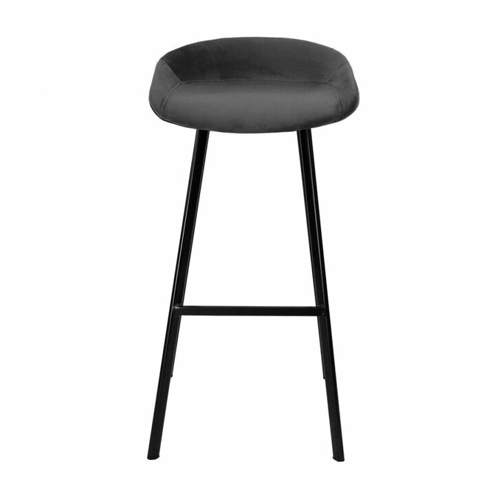 Barhocker Samt - Anthrazit - 1