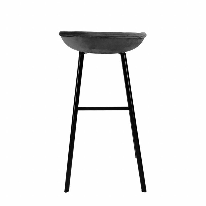 Barhocker Samt - Anthrazit - 3