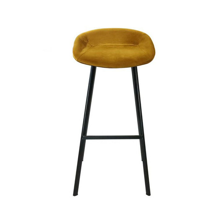 Barhocker Samt - Gold - 1
