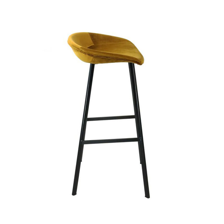 Barhocker Samt - Gold - 2
