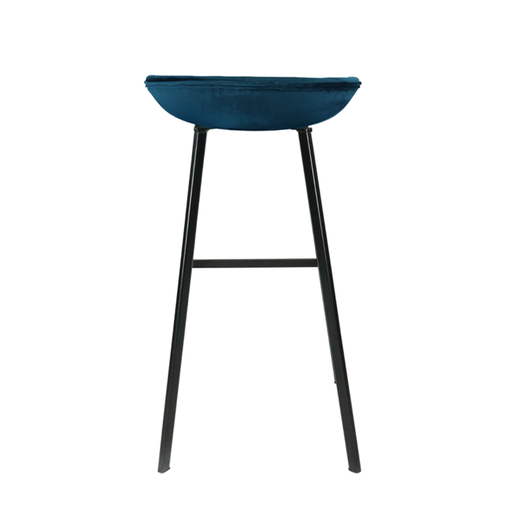 Barhocker Samt - Dunkelblau - 3