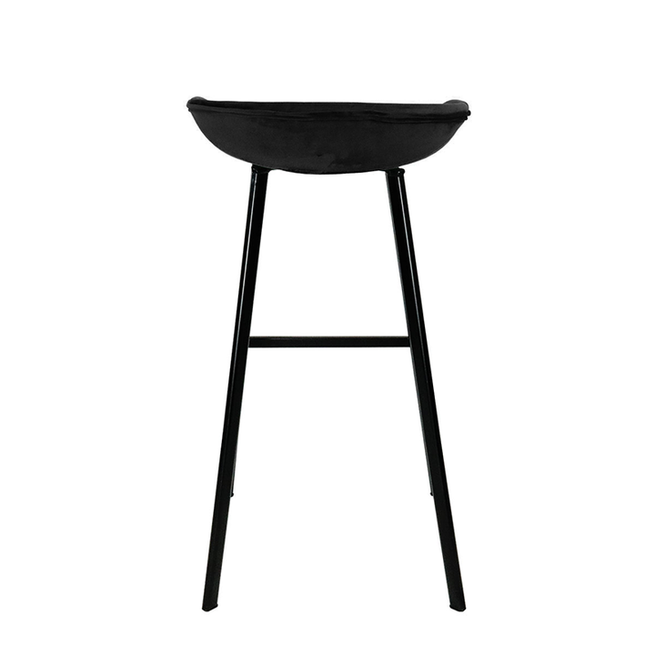 Barhocker Samt - Schwarz - 3