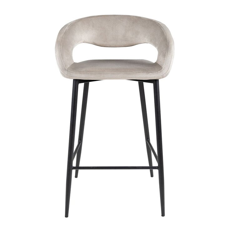 Barhocker - Lenn Velvet Creme - 1