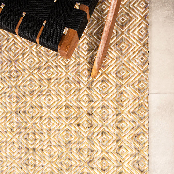 In- & Outdoor Teppich - Summer Tile Gelb - 3