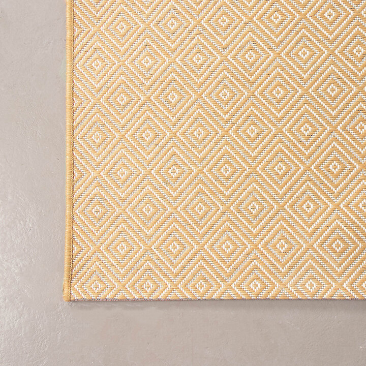 In- & Outdoor Teppich - Summer Tile Gelb - 5