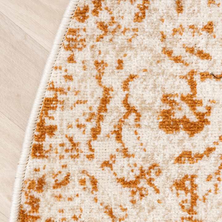 Teppich Vintage Rund - Spring Ethnic Creme Terra - 3
