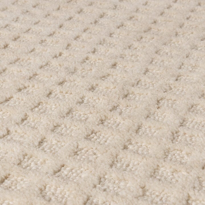 Handwebteppichs - Candice Grid Creme - 3